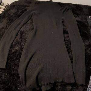 Source Unknown Black Asymmetrical Dress